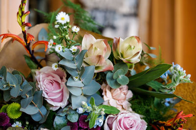 Close-up of rose bouquet