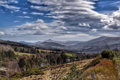 Scenic view of landscape against sky