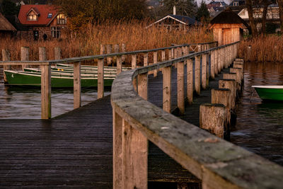 View of bridge over river