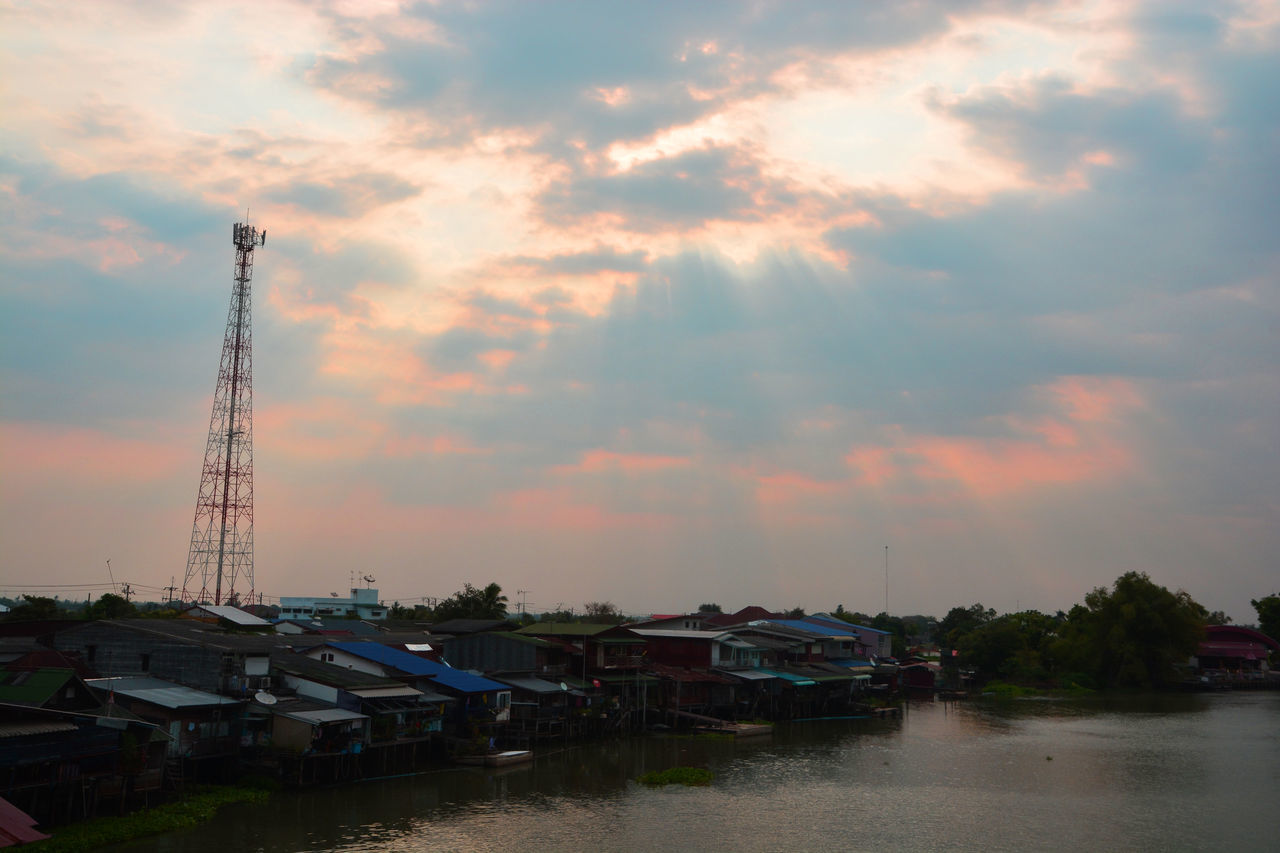 BUILDINGS BY CITY AGAINST SKY DURING SUNSET