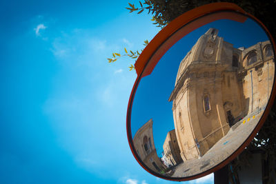 Low angle view of building against sky