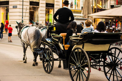 People on horse cart