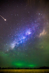 Scenic view of sky at night