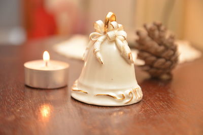 Close-up of cake on table