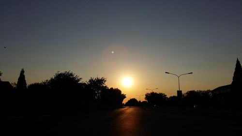 Road at sunset
