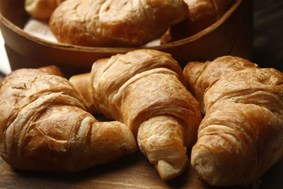 Close-up of bread on table