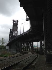 View of railroad tracks against sky
