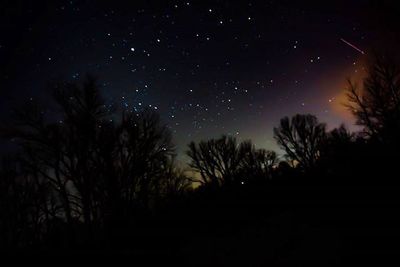 Low angle view of stars in sky