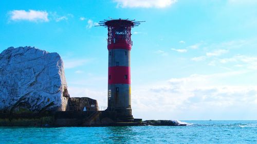 Lighthouse at calm sea