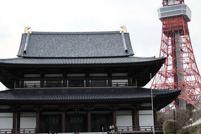 Low angle view of built structure against sky