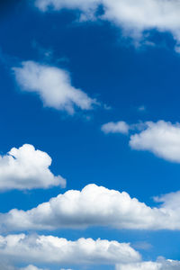 Low angle view of clouds in sky