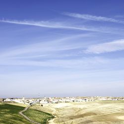 Panoramic view of buildings against sky
