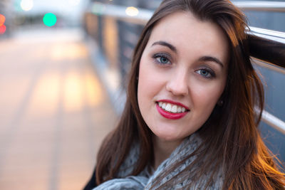 Portrait of woman smiling