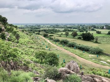 Scenic view of landscape against sky