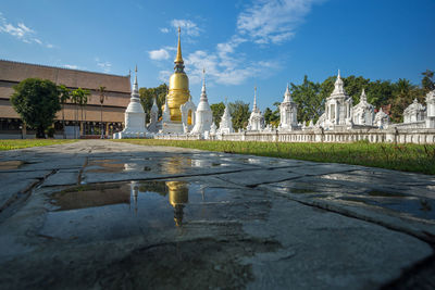 View of temple against sky