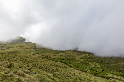 Scenic view of landscape against sky