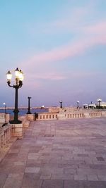 View of street light against sky