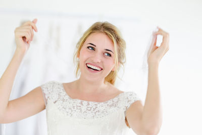 Portrait of a smiling young woman