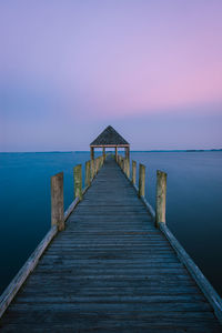 Empty pier on a calm morning