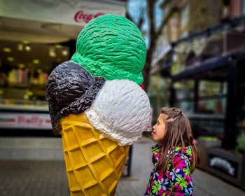 Ice cream and girl