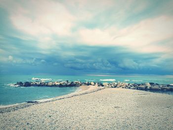 Scenic view of sea against sky