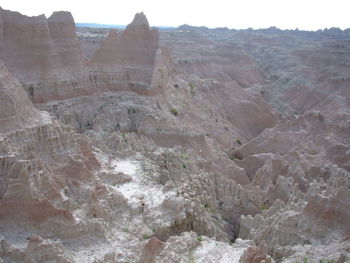 Scenic view of rock formations