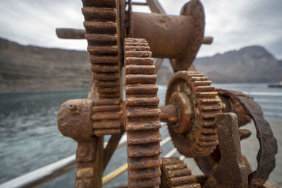 Close-up of rusty metal