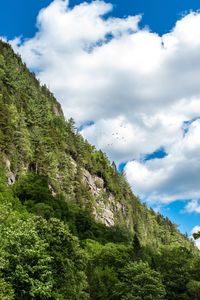 Low angle view of mountain against sky