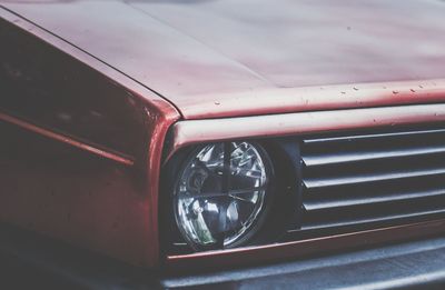 Close-up of vintage car