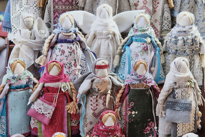 Slavic traditional rag dolls - amulets associated with pagan traditions