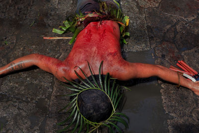 Reenact jesus christ's suffering and death panata crucifixion philippines