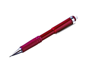 Close-up of pen against white background