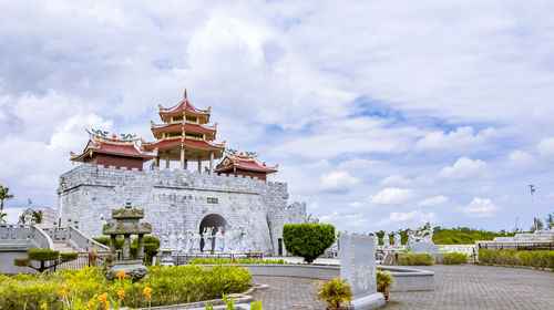 Temple against sky