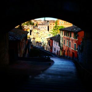 Narrow alley in old town