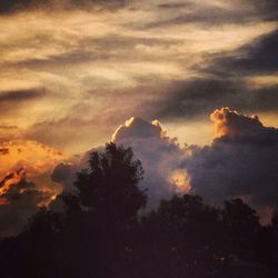 Low angle view of cloudy sky