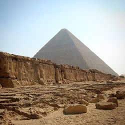 Low angle view of old ruins