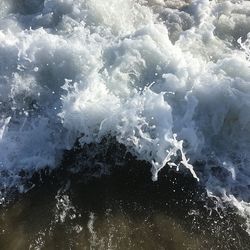 Full frame shot of frozen sea