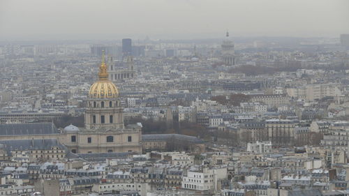 Aerial view of buildings in city