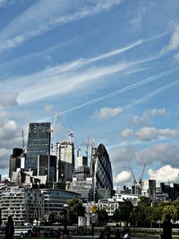 Modern cityscape against sky