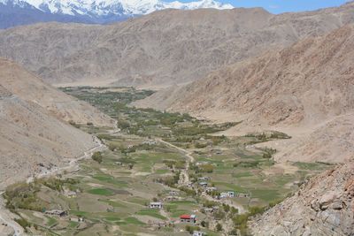 Scenic view of desert against sky