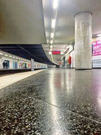 Empty corridor of building