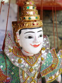 Close-up of traditional puppet