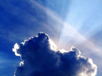Low angle view of clouds in sky