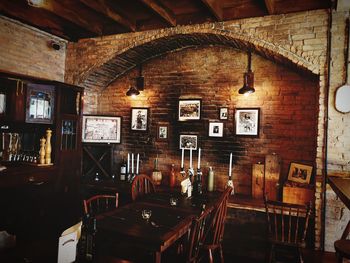 Interior of restaurant