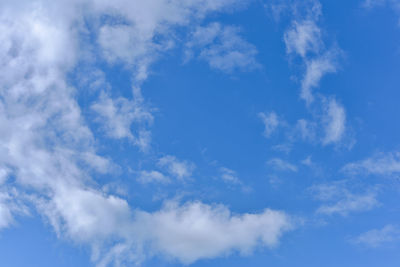 Low angle view of clouds in sky