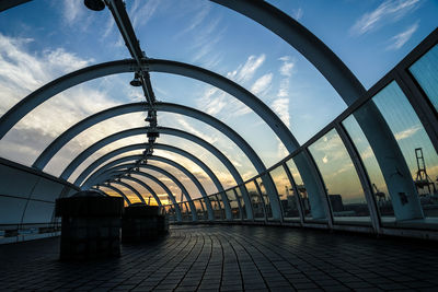 View of bridge against sky during sunset