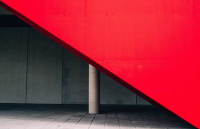 Close-up of red wall