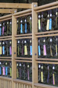 Full frame shot of bottles in rack