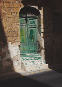 Entrance of old building