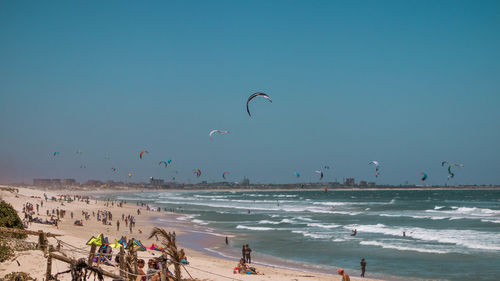 Group of people on beach